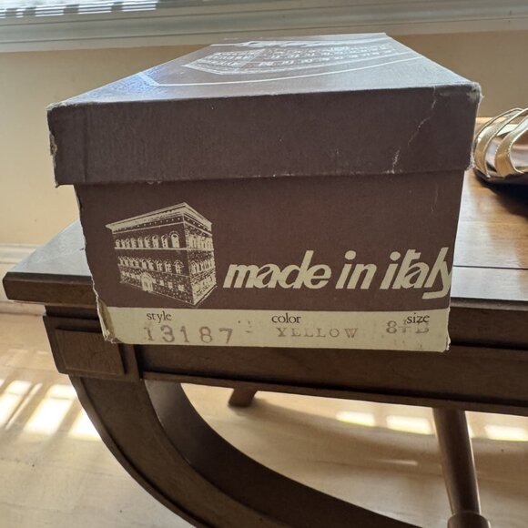 Vintage Gold  Sandals Daniella Made in Italy - Picture 3 of 5